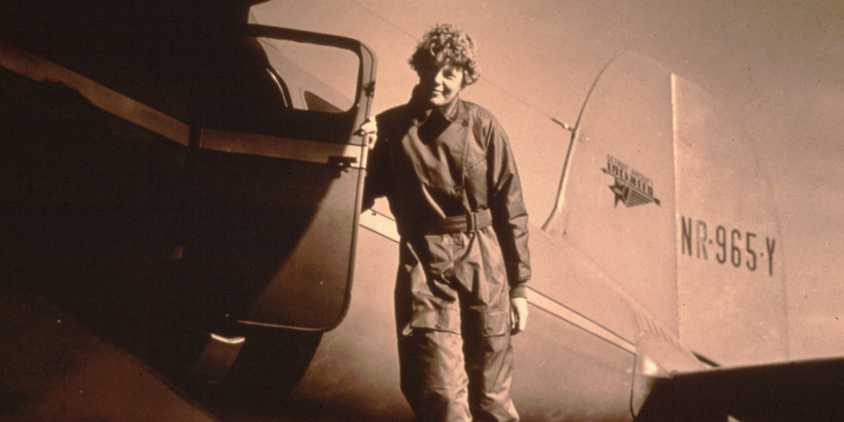 Amelia Earhart Lead Image with Electra