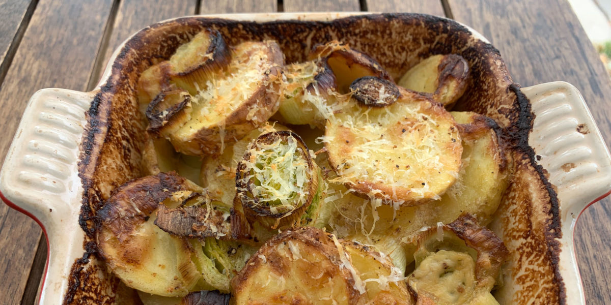 Potatoes au Gratin with Leeks and Horseradish Recipe Sunset Magazine