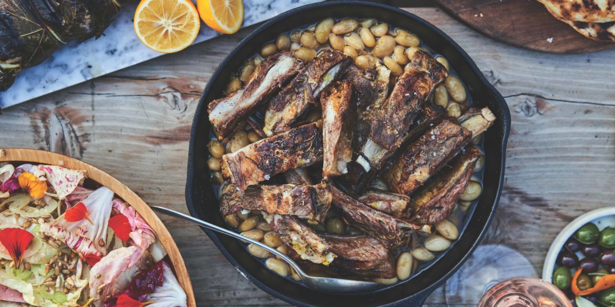 Lamb Riblets with OvenRoasted Butter Beans Recipe Sunset Magazine