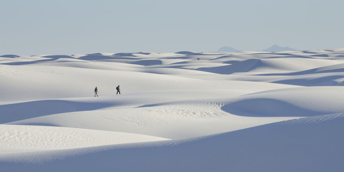White Sands National Park Hikers