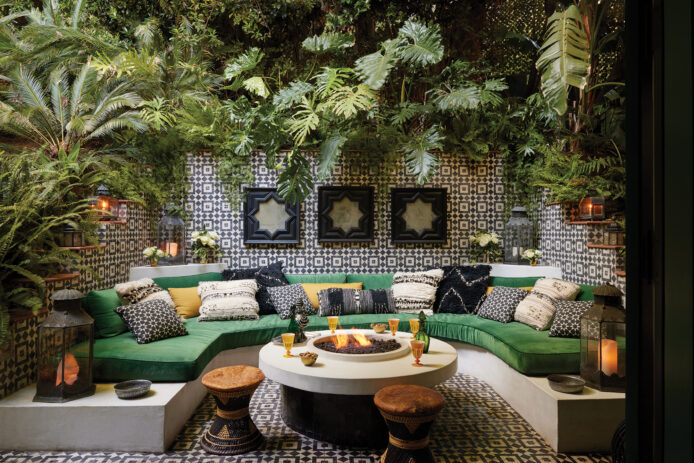 Martyn Lawrence- Bullard Statement Tile Outdoor Entertaining