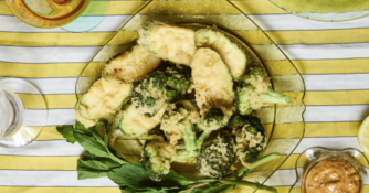 masa tempura battered vegetables