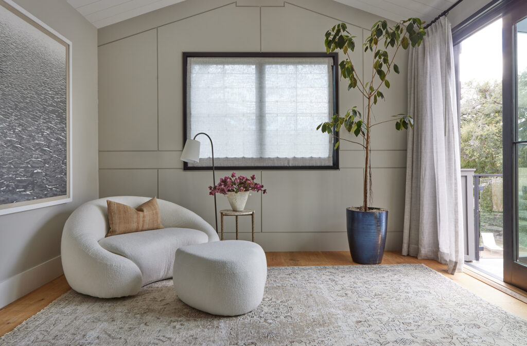 Meditation Room in Studio City House by Lucas Browning Design