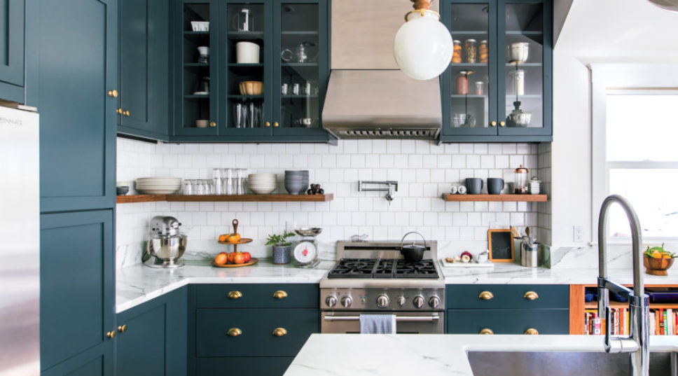 Green Cabinets Make This Edwardian Kitchen Renovation Shine