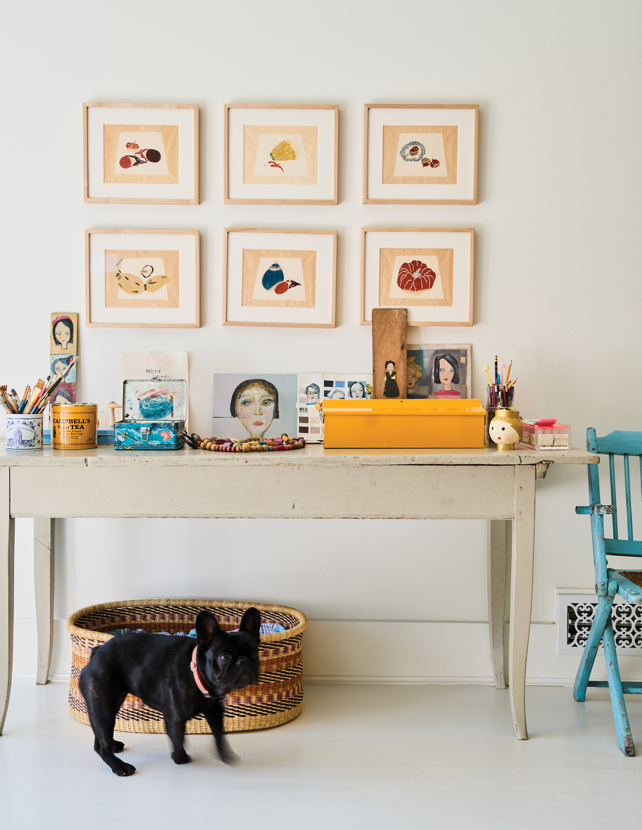Montecito Cottage Art Supplies Artwork Dog