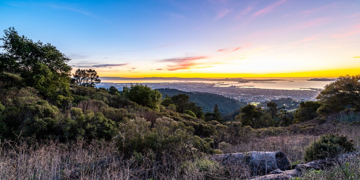 A sunset in Berkeley, California