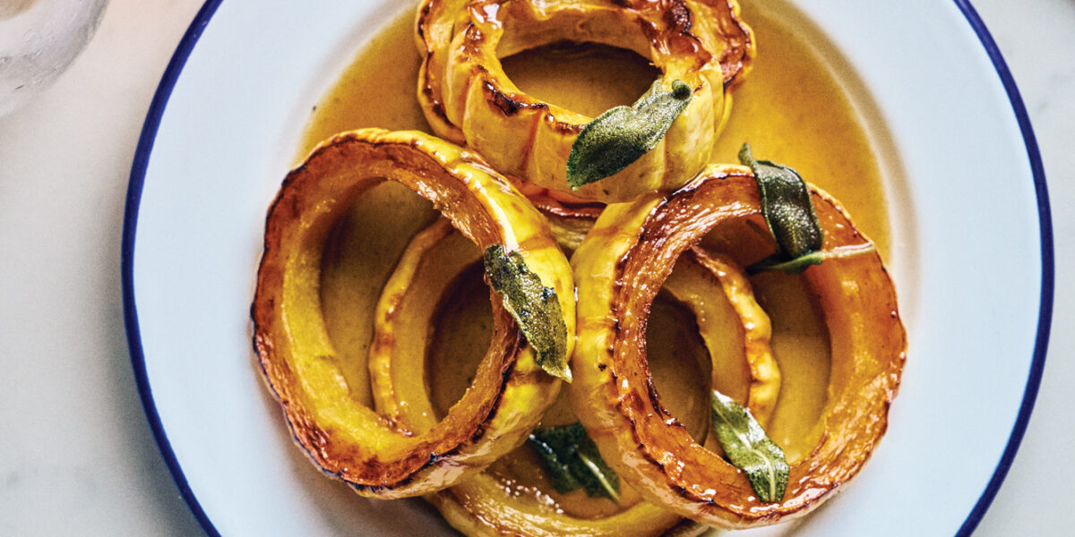 Delicata Squash with Sage & Malt Vinegar Recipe - Sunset Magazine