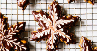 Chocolate Gingerbread Snowflakes