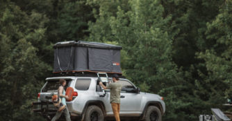 Roofnest Tent on Top of Car