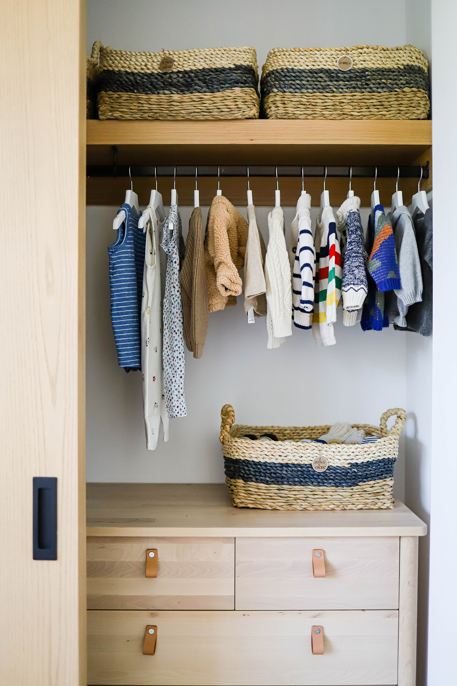 Organized Children's Closet by Space Camp