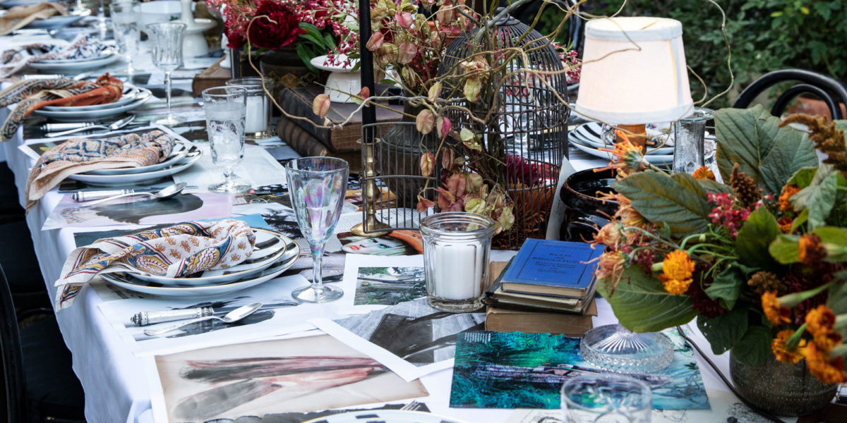 Outdoor Tablescape by Amy Neunsinger and Kate Martindale
