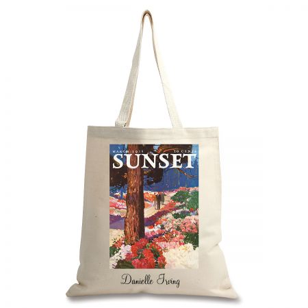 park in bloom canvas tote