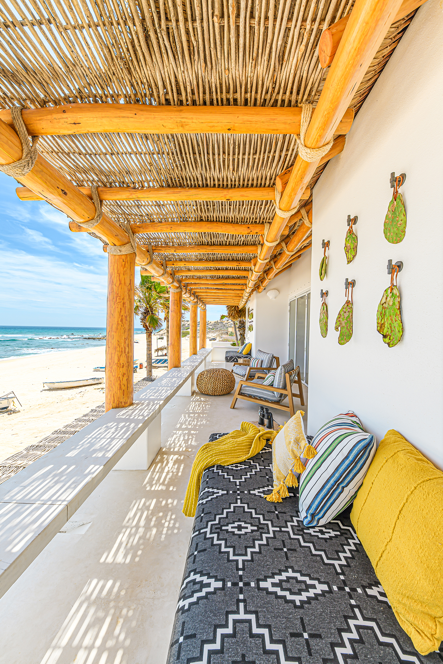 Patio Seating in Baja House by Raili Clasen