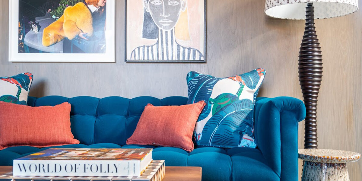 Patterns in Living Room by Nancy Evars