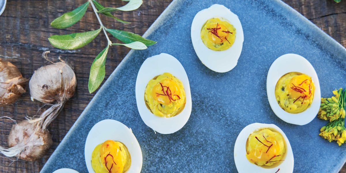 Saffron Deviled Eggs Recipe Sunset Magazine