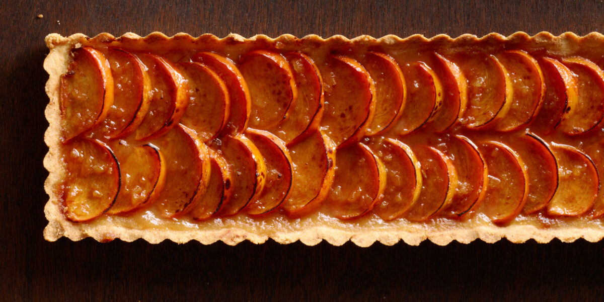 Spiced Persimmon Tart with Brandy Mascarpone Recipe – Sunset Magazine