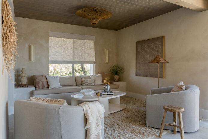 Plaster Sofa Living Room Makeover by Makehouse Design