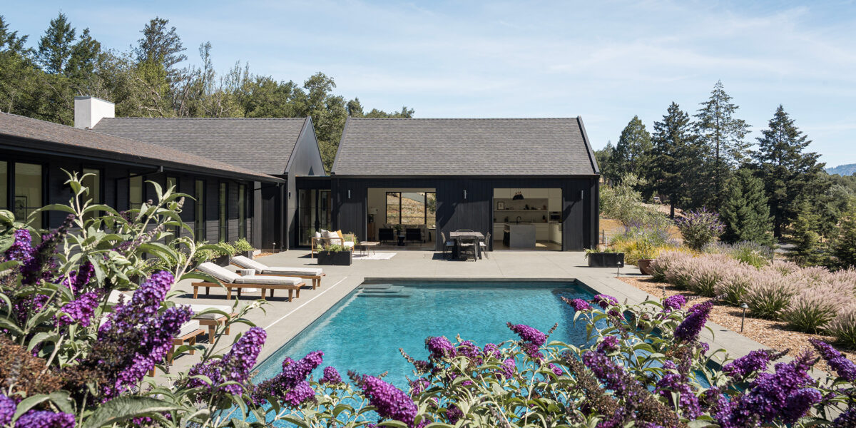 Pool in Sonoma House by Lucy McLintic