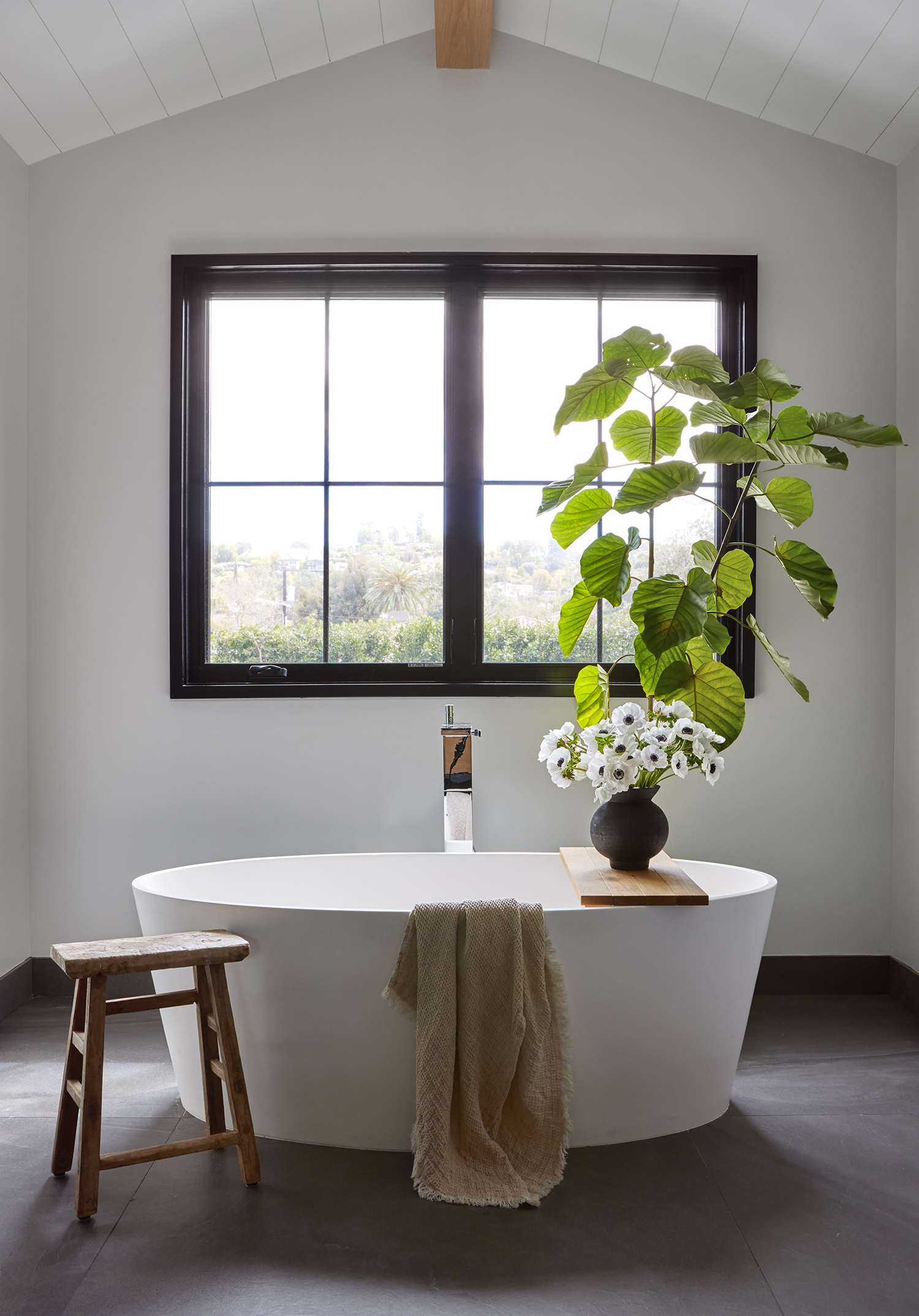Primary Bathroom in Studio City House by Lucas Browning Design