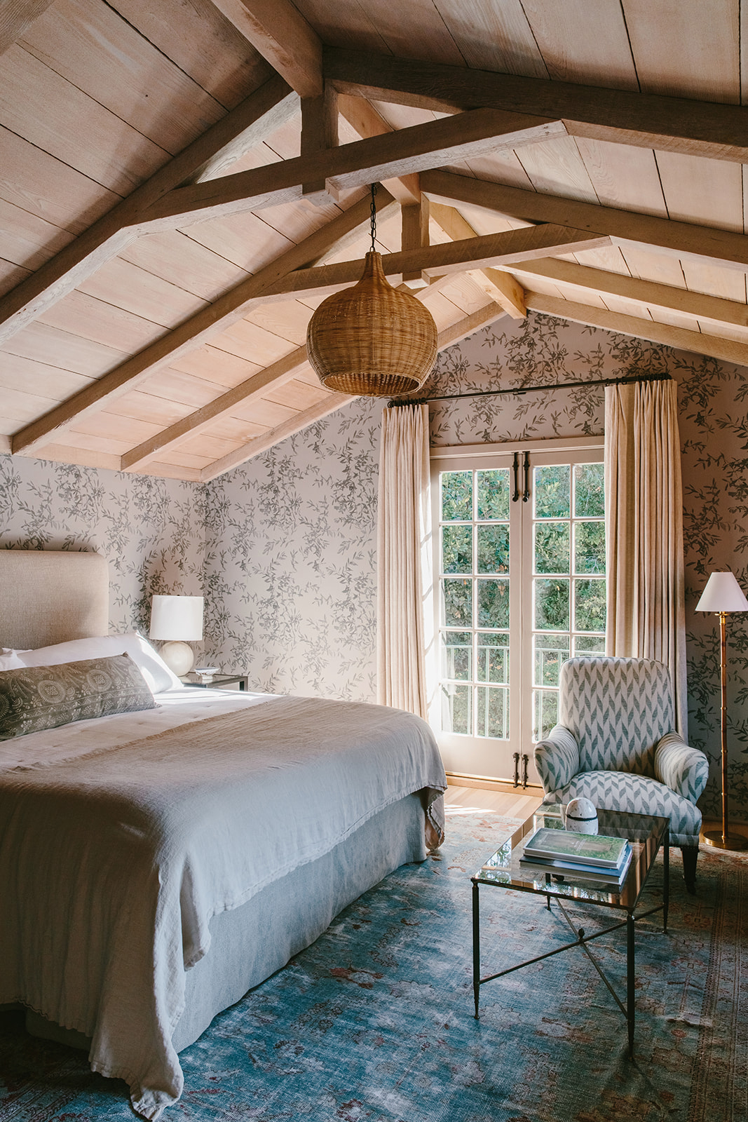 Primary Bedroom in Montecito House by Jennifer Miller Studio