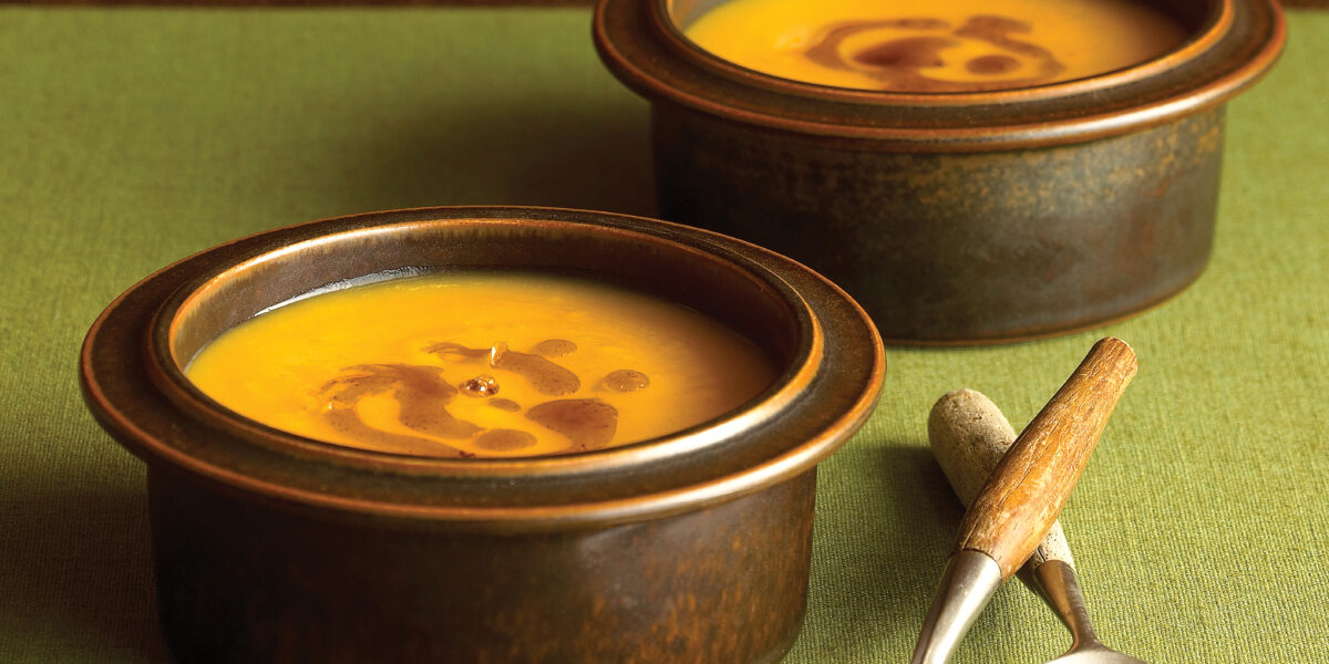 Spiced Pumpkin Soup with Ginger Browned Butter Recipe – Sunset Magazine