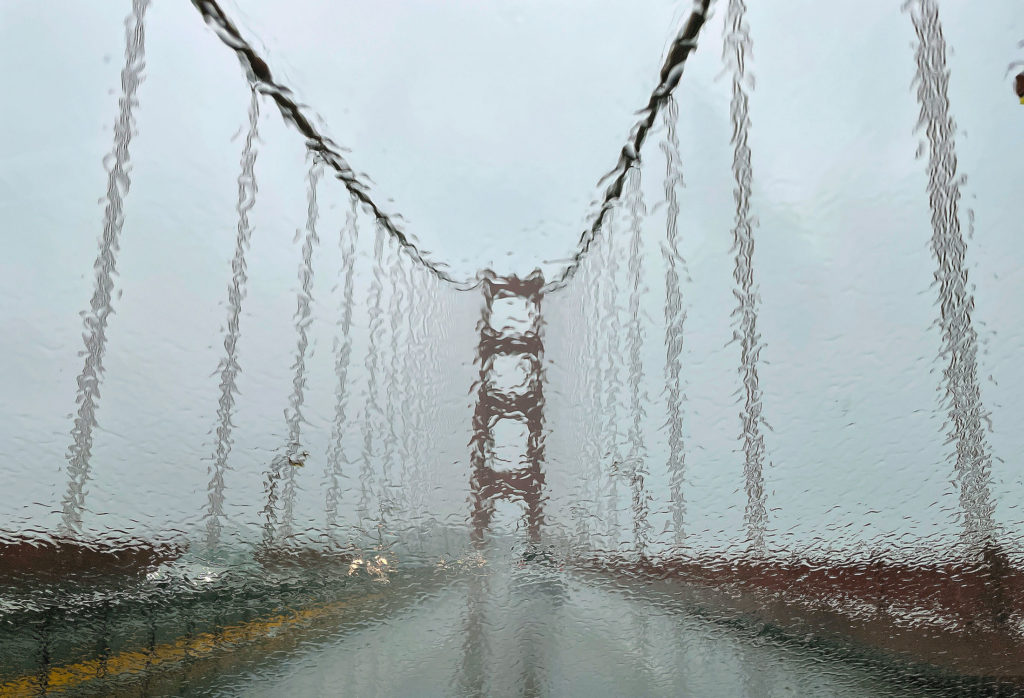 Rainy Golden Gate Bridge