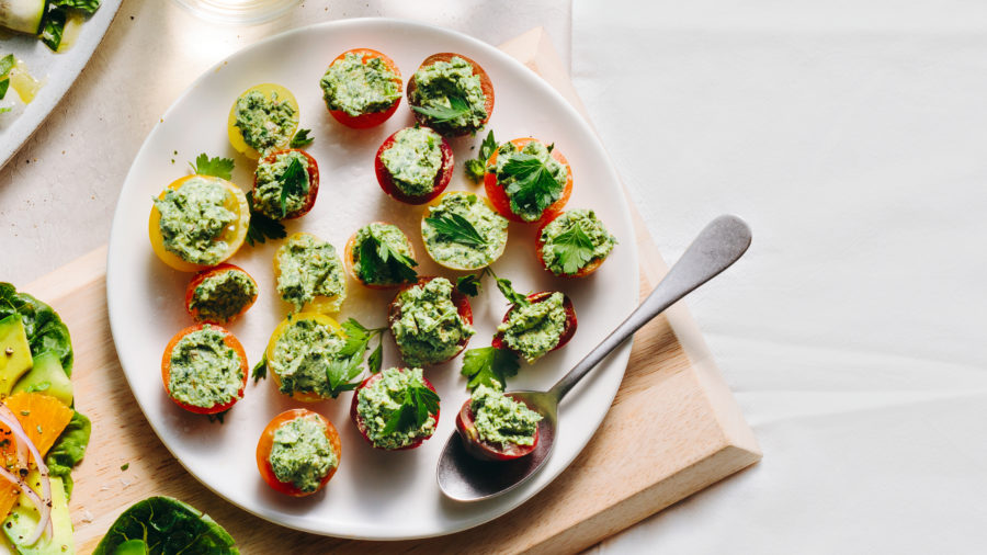 Salsa Verde Cherry Tomatoes