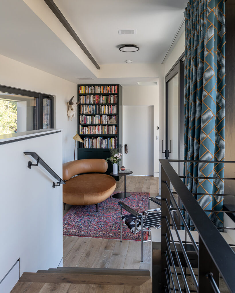 Seating Area in Bozeman House by Envi Interior Design
