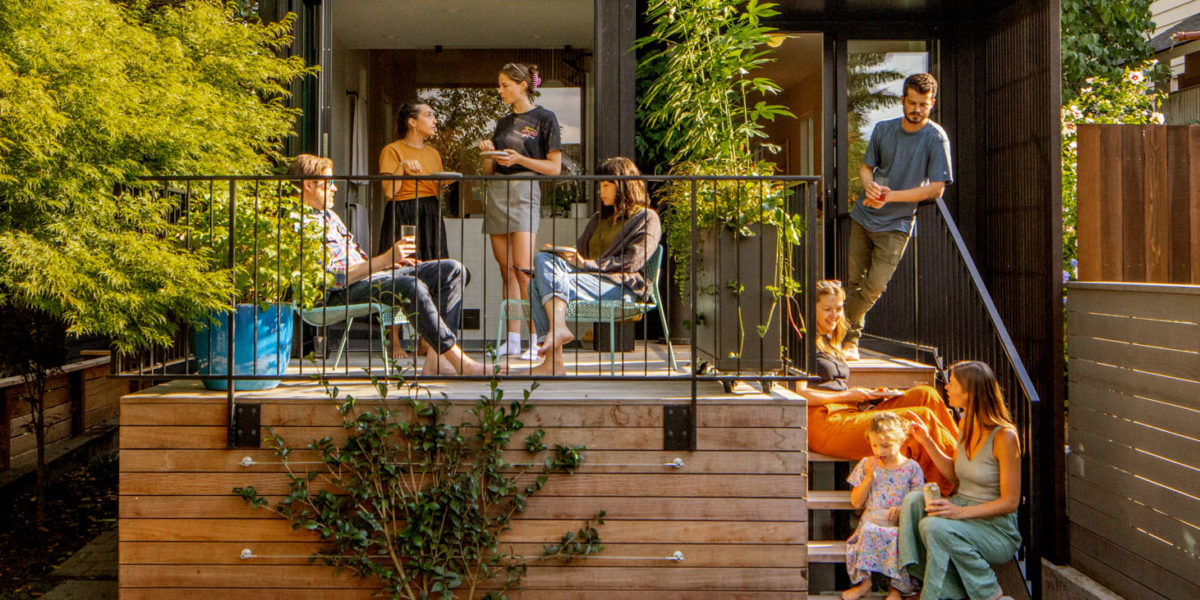 Seattle Tiny Home Back Porch