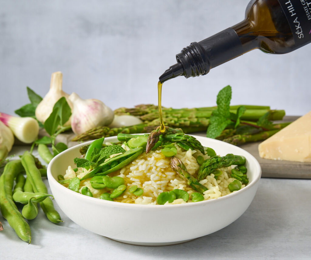 Seka Hills Olive Oil Pour Risotto