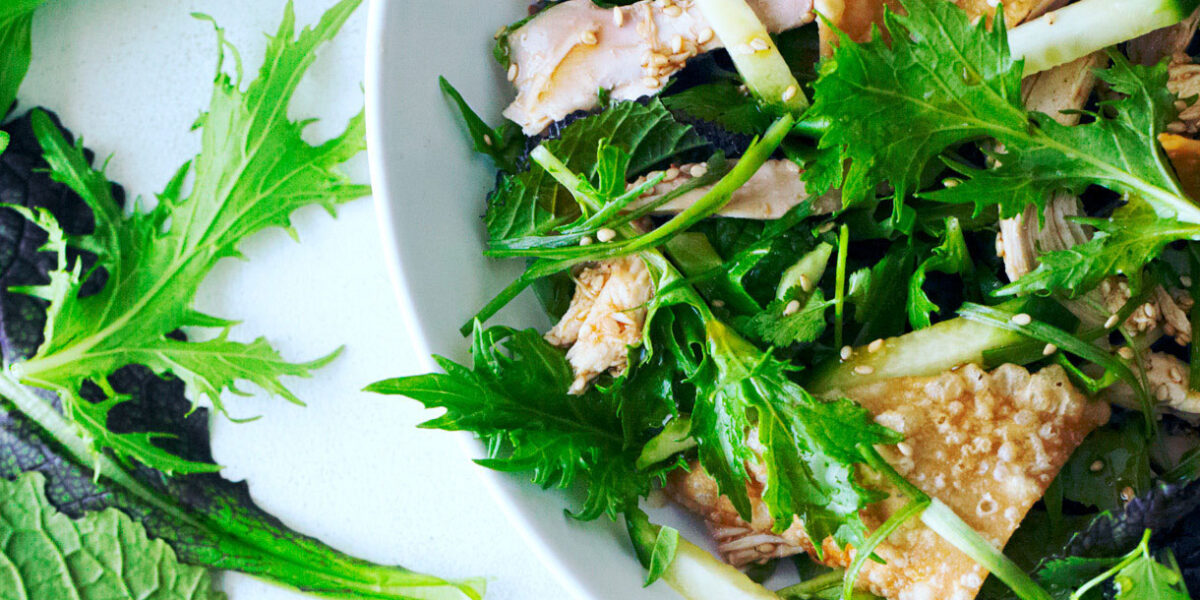 Sesame Chinese Chicken Salad with Asian Greens Recipe – Sunset Magazine