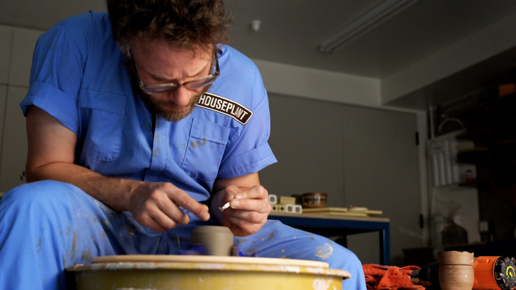 Seth Rogen creating Houseplant ashtray