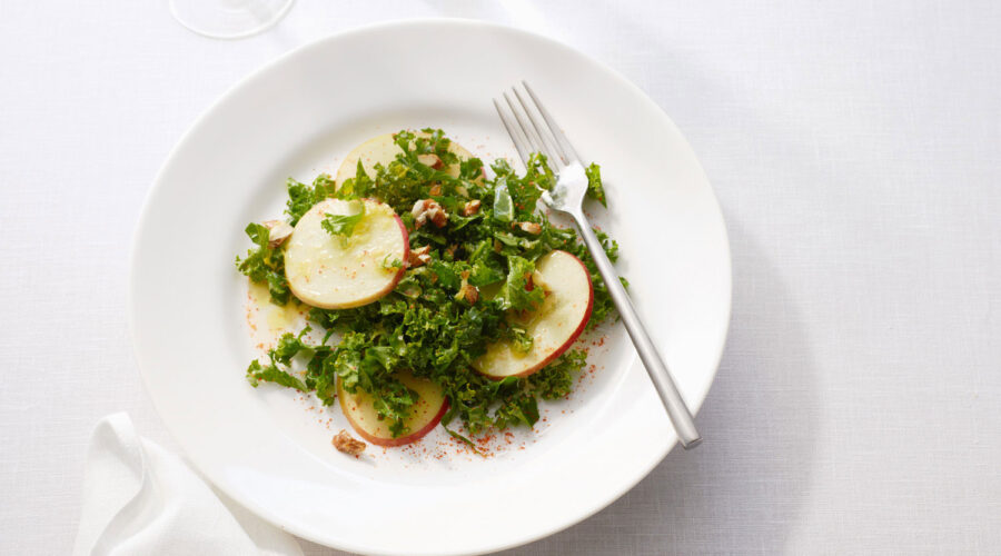 Shaved Honeycrisp Apple and Kale Salad