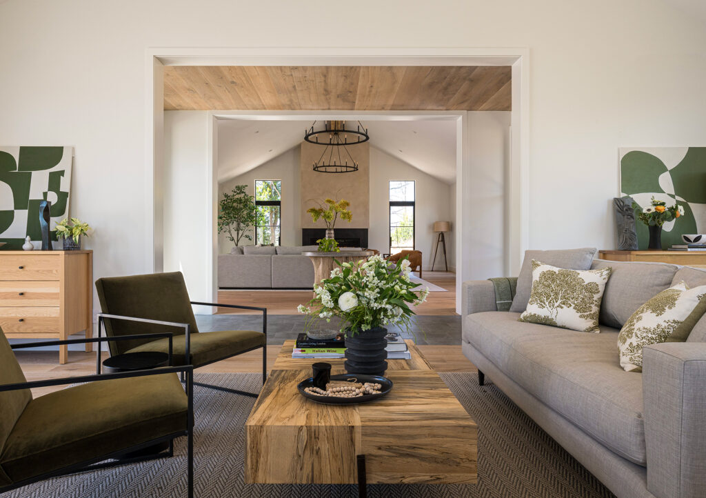 Sitting Area in Sonoma House by Lucy McLintic