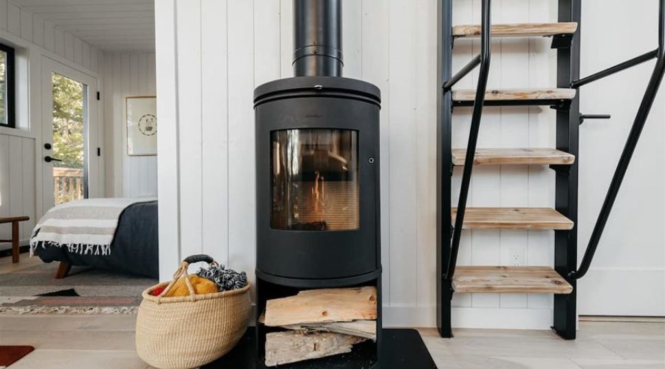 A Tiny Wood Stove Is the Cozy-Season Accessory Your Small Space Needs