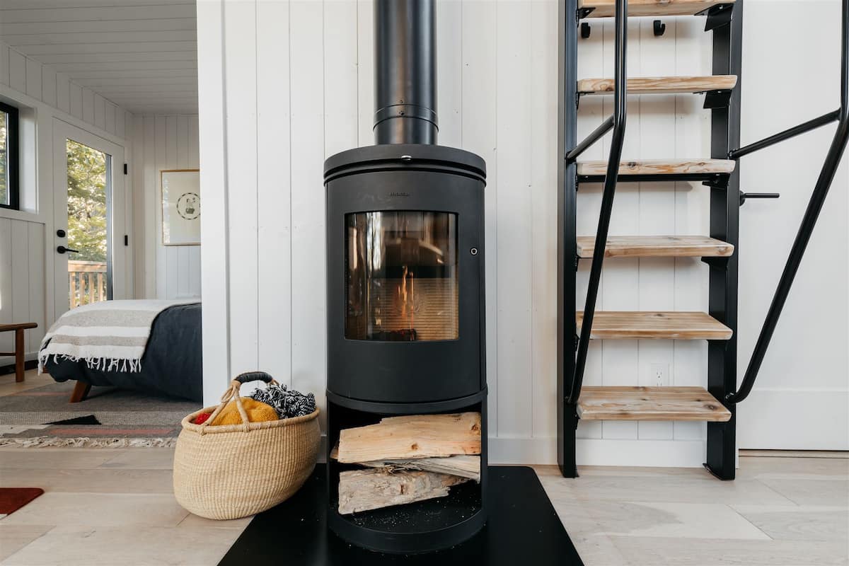 A Tiny Wood Stove Is the Cozy-Glow Heater Your Cabin Needs - Sunset