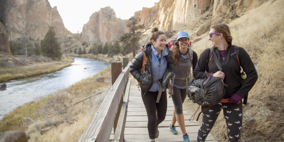 Hikers at Smith Rock State Park