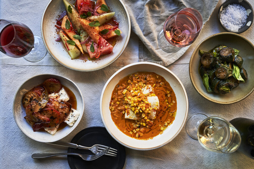 Overhead Shot of Valley Food and Wine