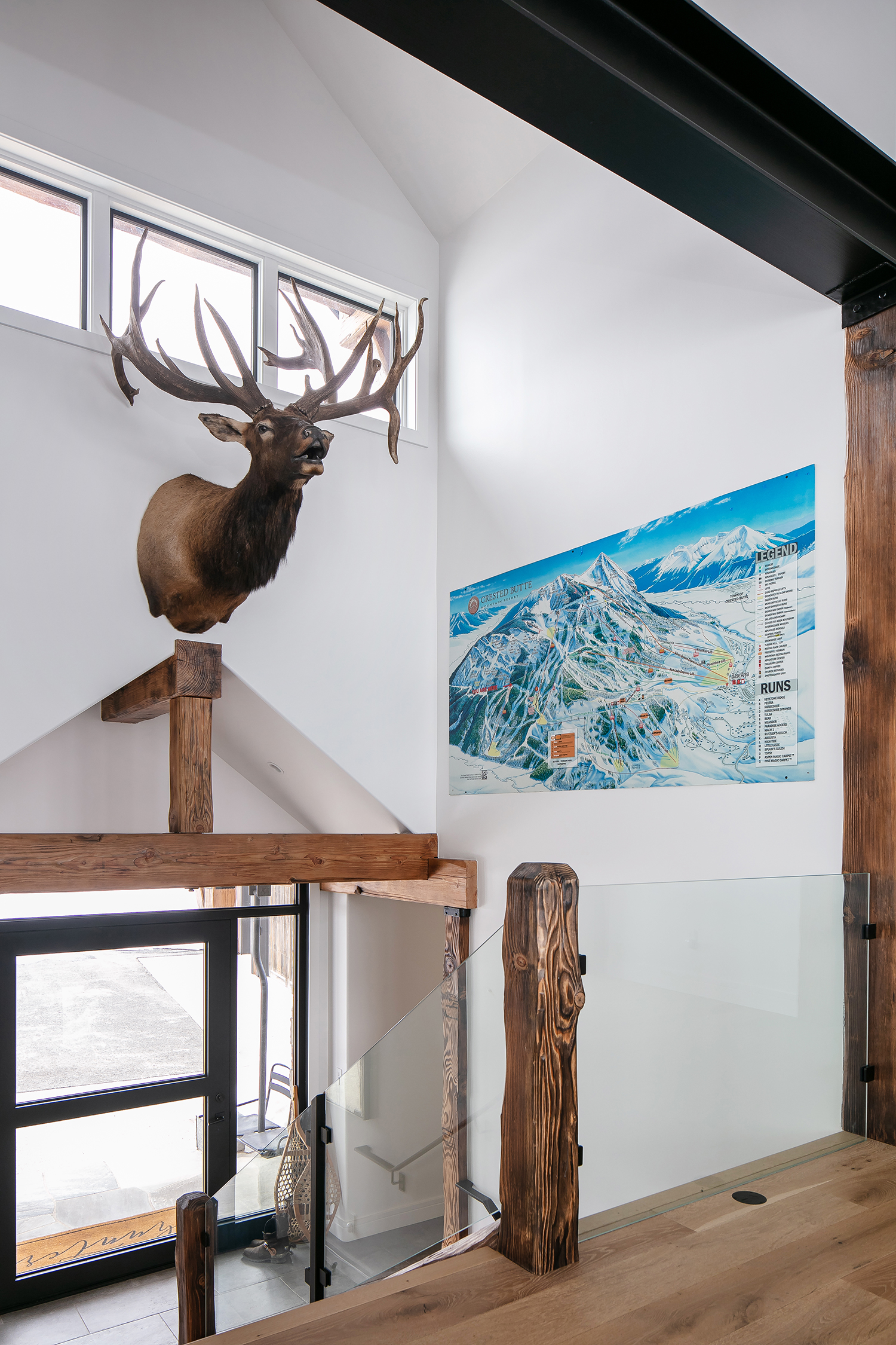 Stairs in Crested Butte House by Susie Ver Alvino