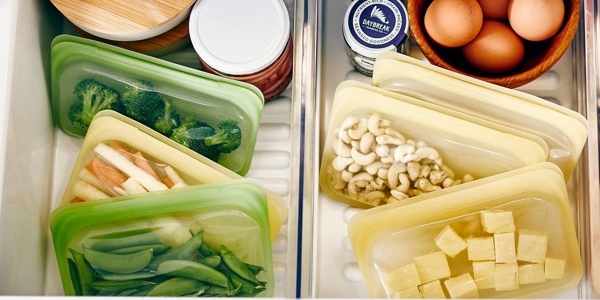stasher bag storage containers meal prep