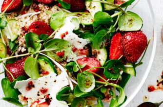 Strawberry Quinoa Ricotta Salata Salad