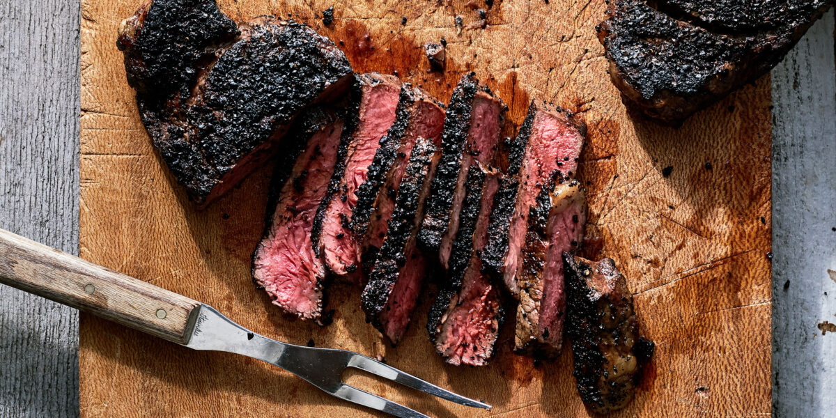 Strip Steaks with Coffee Cumin Rub Recipe - Sunset Magazine