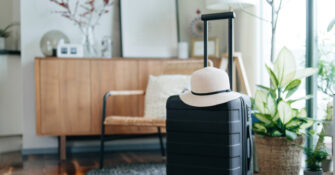 Suitcase Luggage in Apartment