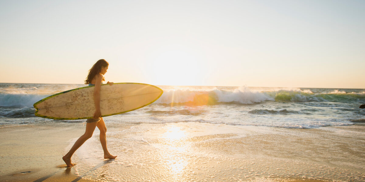 Surfer on Beach