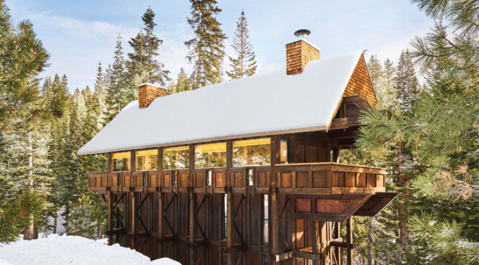 A-Frame You've Met Your Match: This 50-Year-Old Mountain Cabin Thrives in Snow