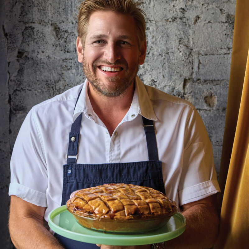 Curtis Stone with a Pie