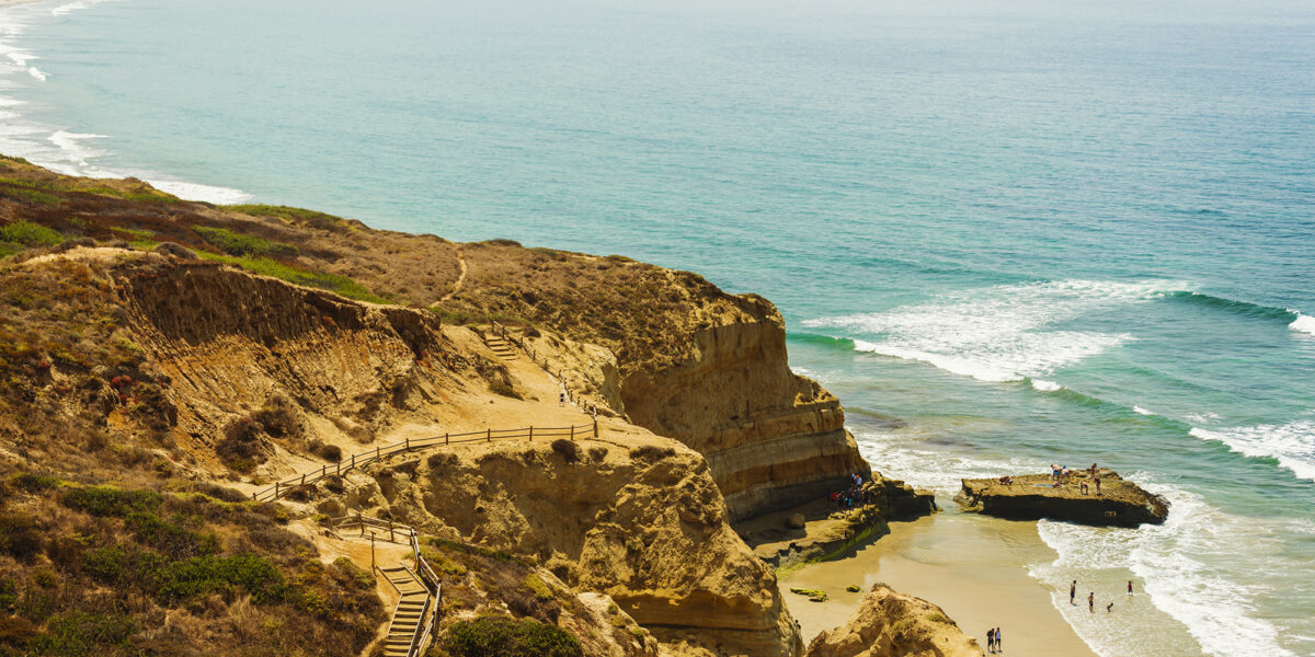 Torrey Pines State Reserve with Black's Beach, San Diego
