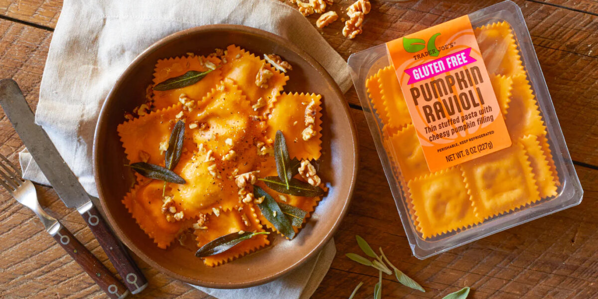 Trader Joe's Gluten Free Pumpkin Ravioli Lifestyle Shot