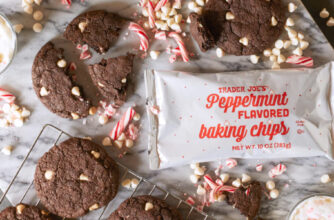 Trader Joe's Peppermint Flavored Baking Chips Cookies