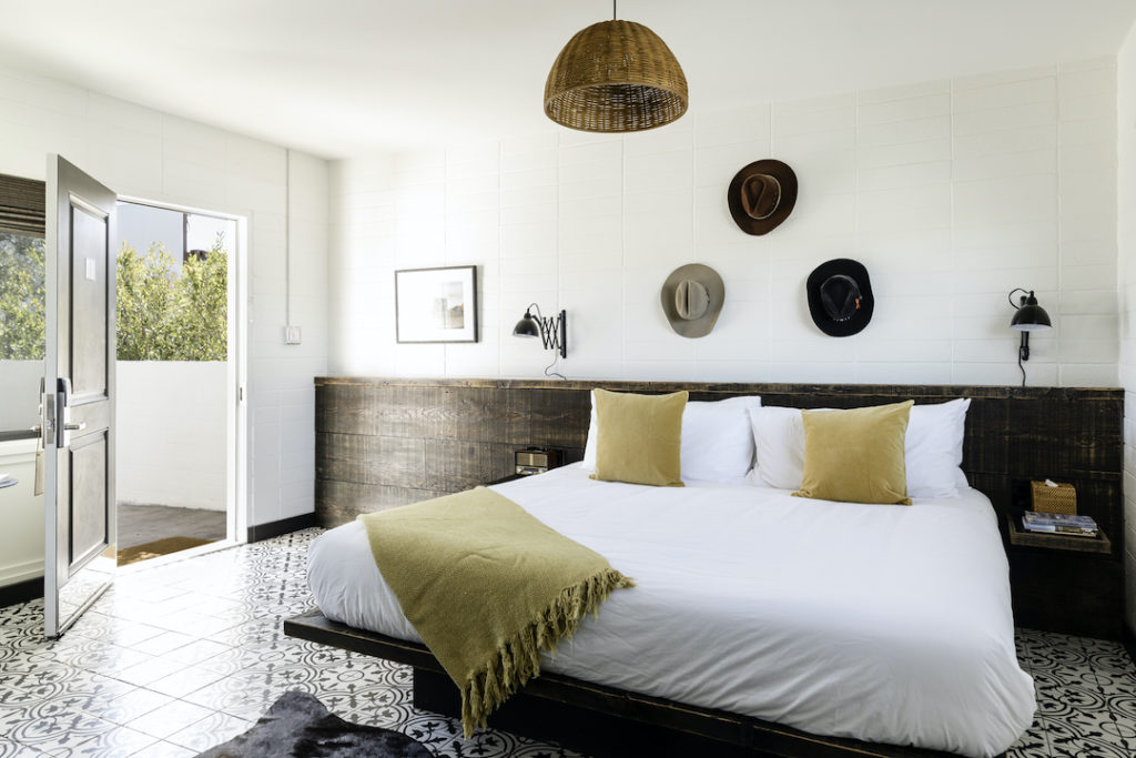 Stylish rooms at Cuyama Buckhorn have modern amenities with an old-West twist